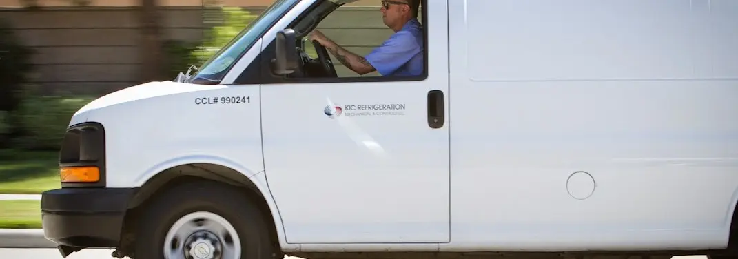 KIC Refrigeration service vehicle serving Oakley area